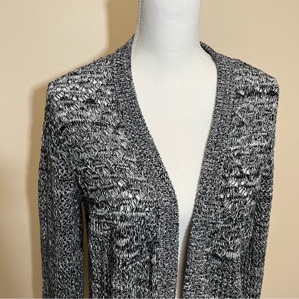 Skies Are Blue Open Front Cardigan Sweater - Picture 2 of 11